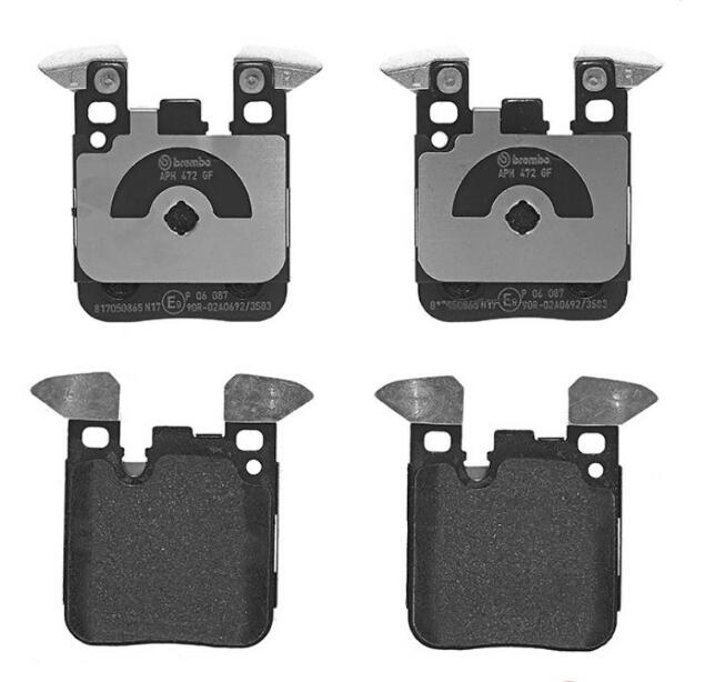 BMW Disc Brake Pad Set - Rear (Low-Metallic) 34218099354 - Brembo P06087